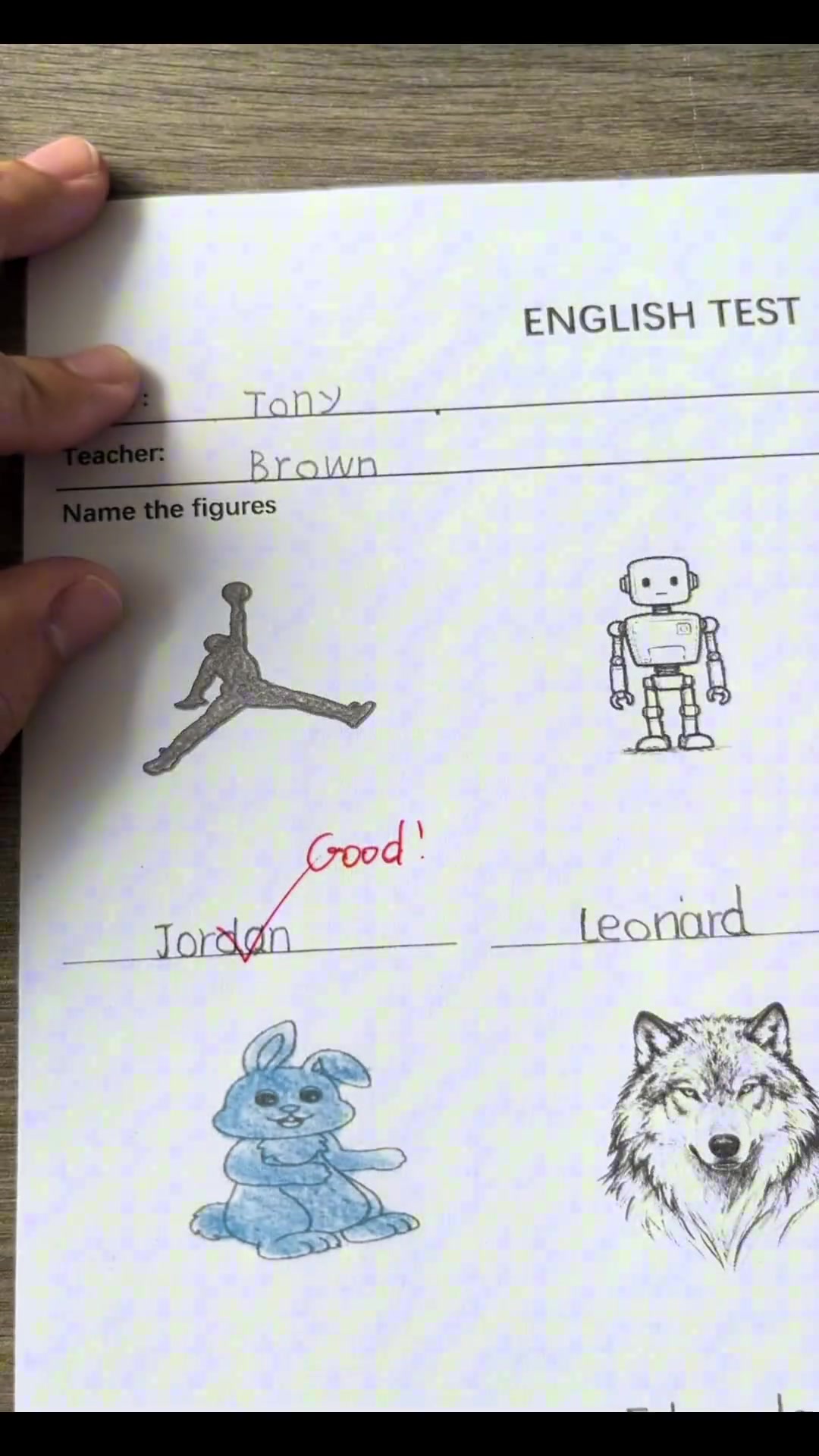 看似全错实则全对一位NBA球迷的英语测试卷 看似全错实则全对一位NBA球迷的英语测试卷